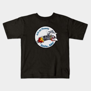 F-14 Tomcat - AIM-54 Phoenix Gotcha... Baby! Clean Style Kids T-Shirt